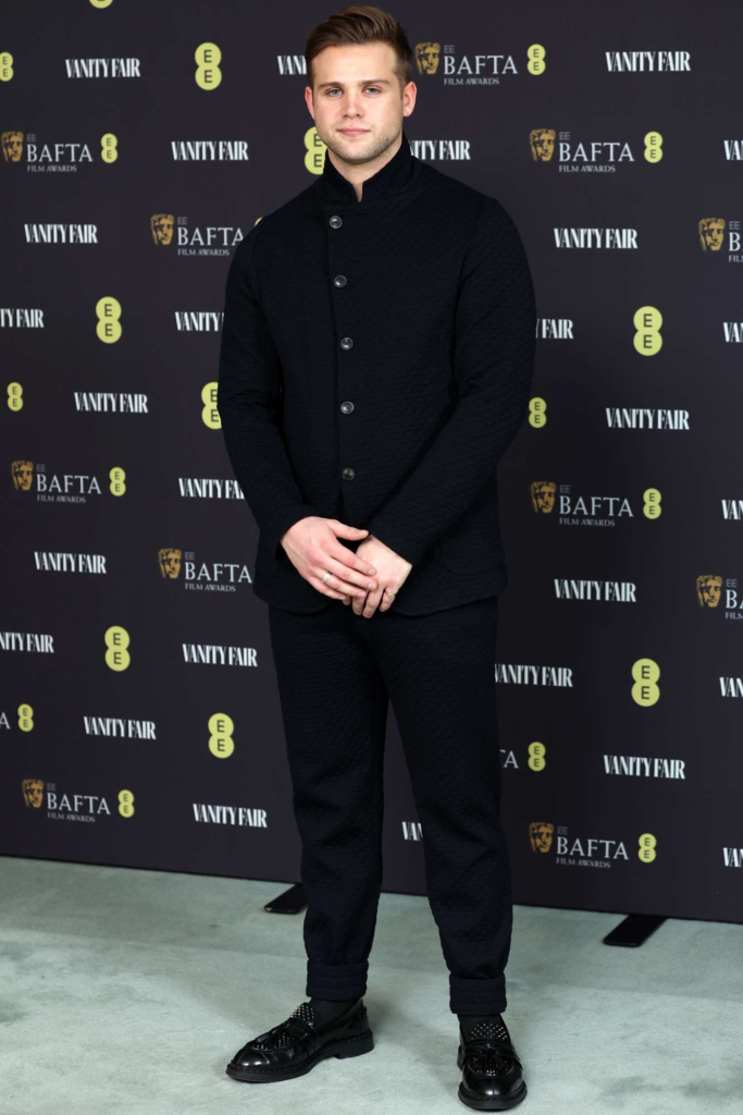 Leo Woodall at the Vanity Fair EE Rising Star Party in London on January 31, 2024