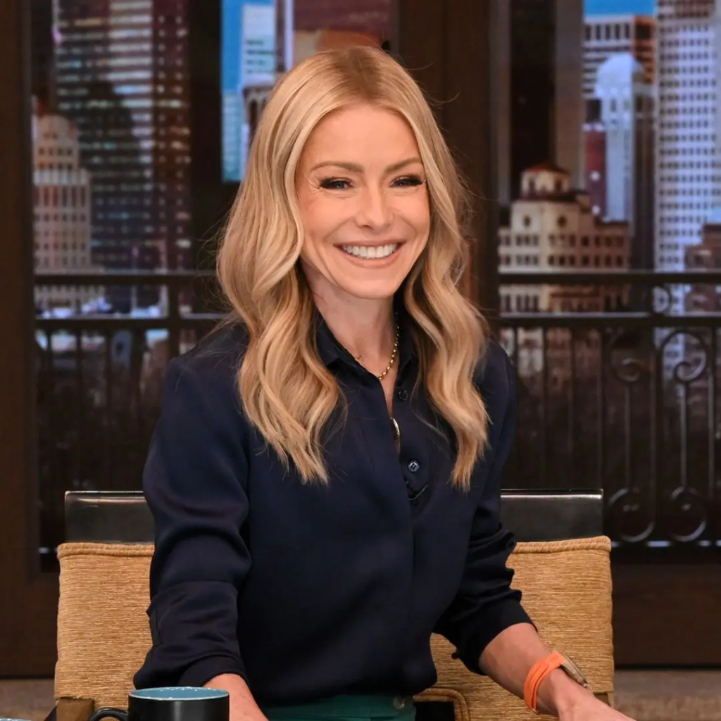 Kelly Ripa, the host of the syndicated morning talk show Live with Kelly and Mark, which she has co-hosted with her husband, Mark Consuelos, since 2023