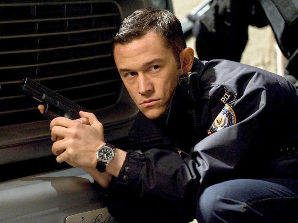 Joseph Gordon-Levitt portrays Officer John Blake in the 2012 film The Dark Knight Rises