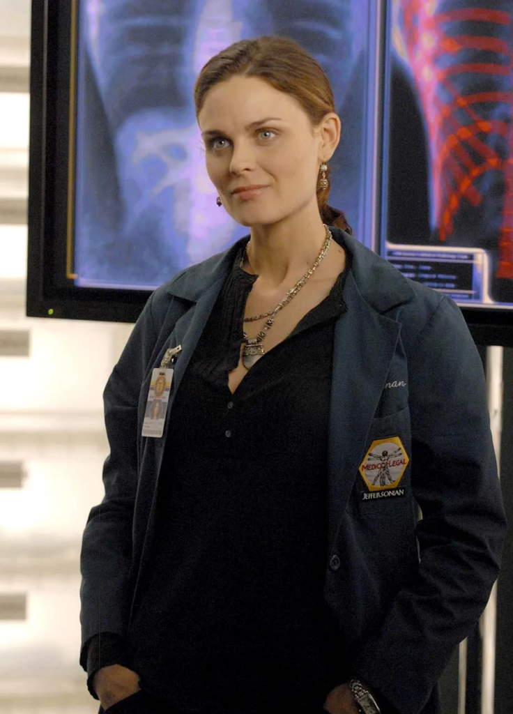 Emily Deschanel portraying Dr. Temperance Brennan in the television series Bones