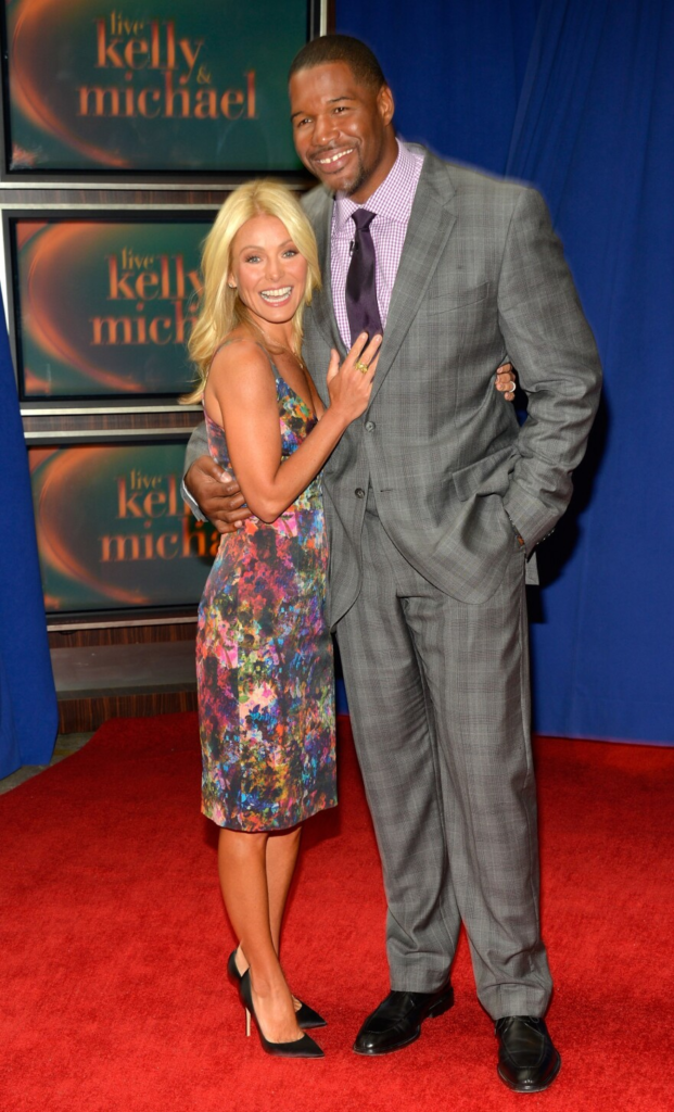 Kelly Ripa and Michael Strahan, who co-hosted the daytime talk show Live! with Kelly and Michael from 2012 to 2016