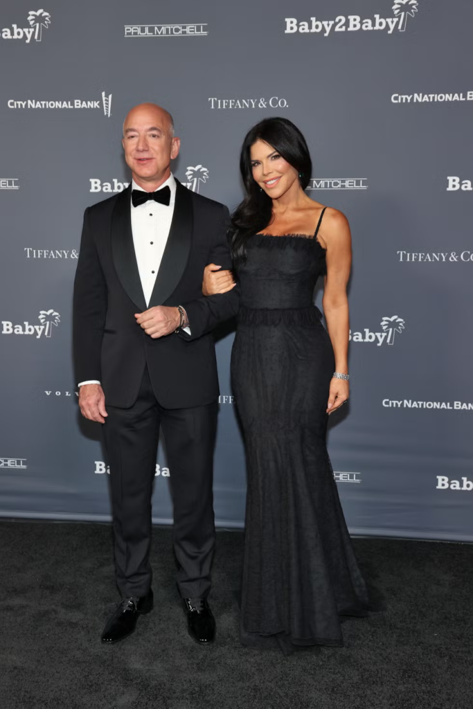 Lauren Sanchez and Jeff Bezos