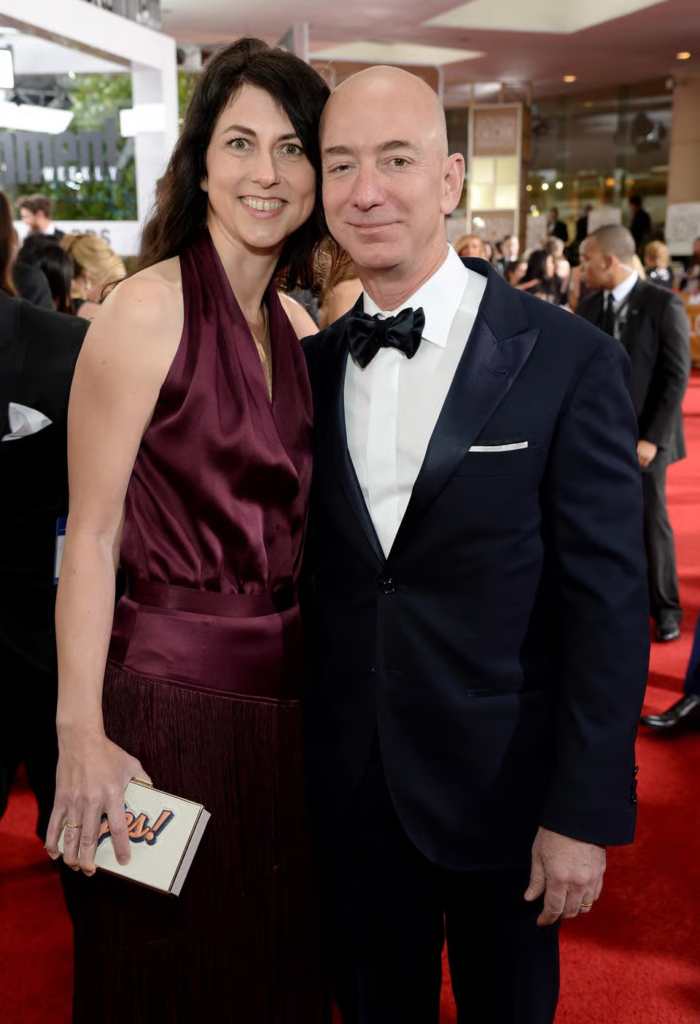 MacKenzie Scott and Jeff Bezos attending an event