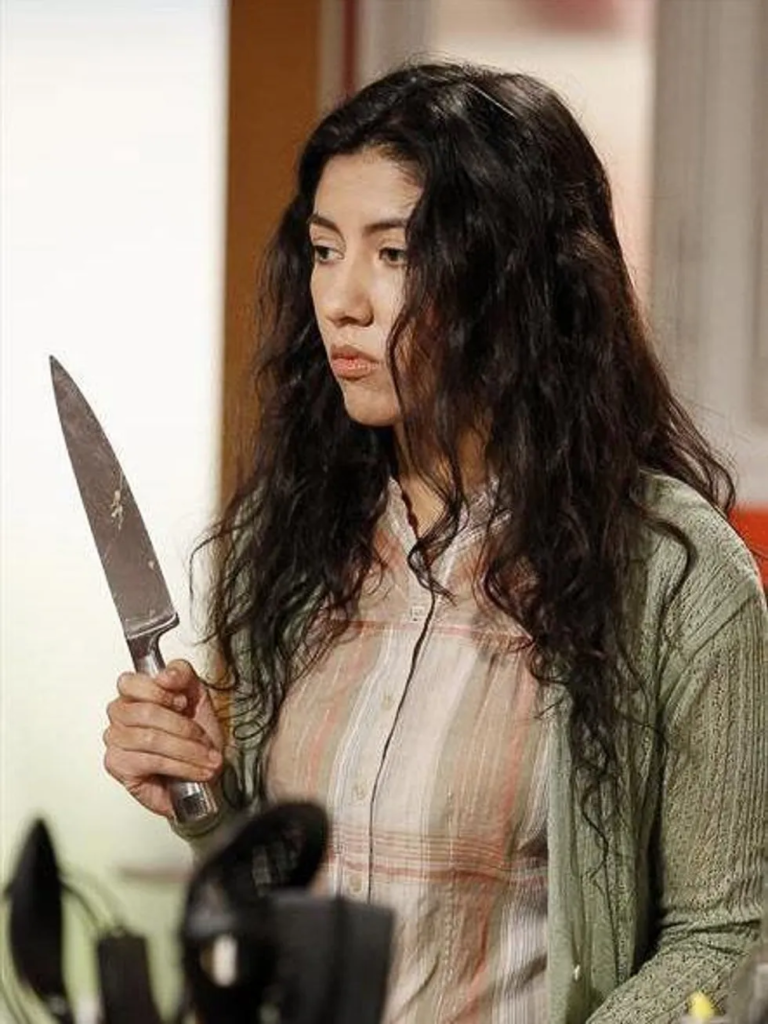 Stephanie Beatriz portraying Sonia Ramirez, Gloria's sister, in the Modern Family episode "Fulgencio"