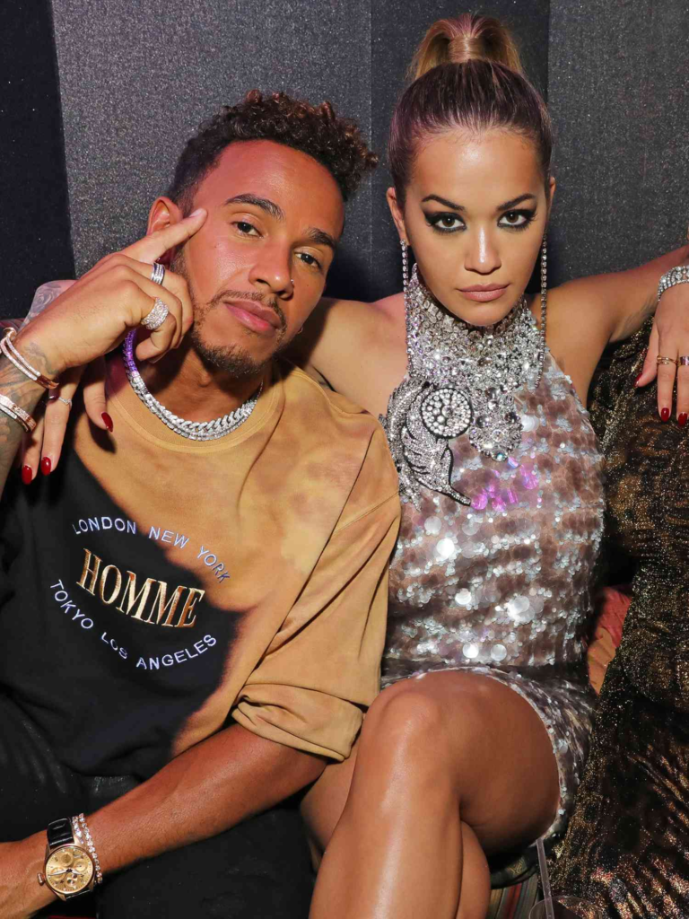 Lewis Hamilton and Rita Ora