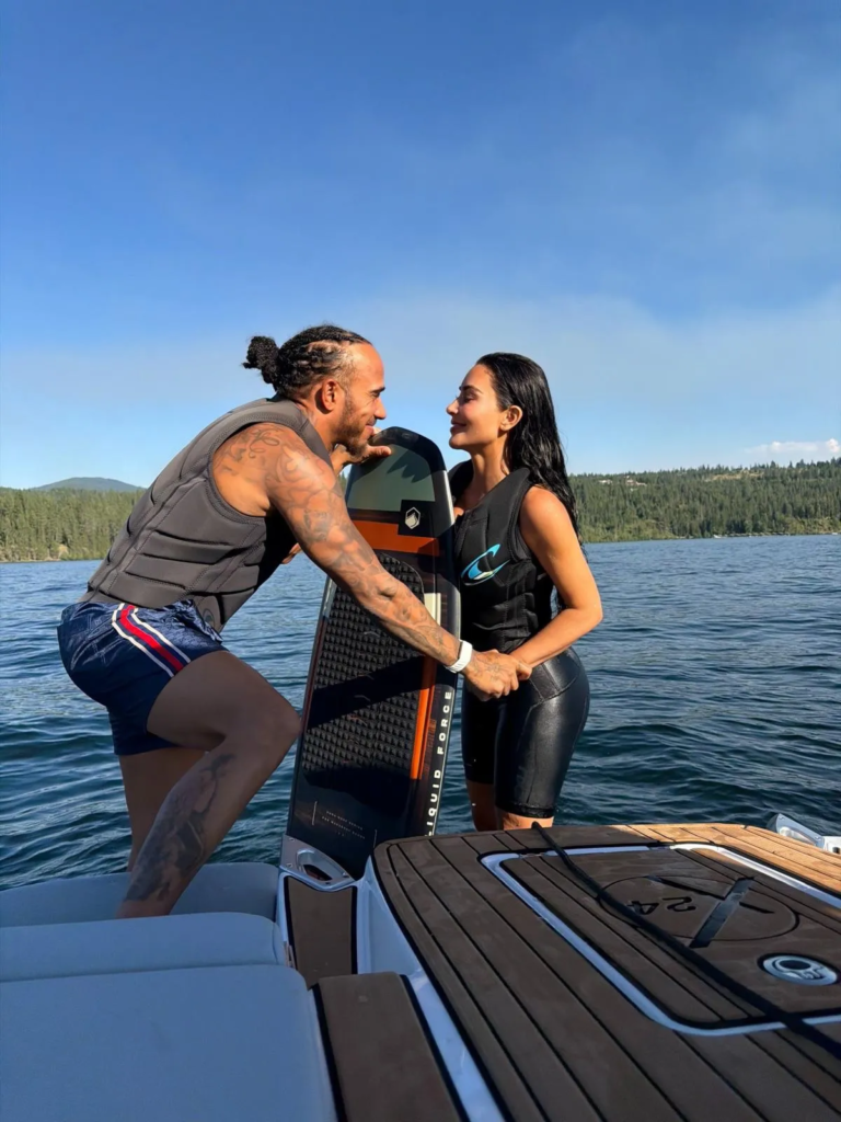 Lewis Hamilton and Kim Kardashian