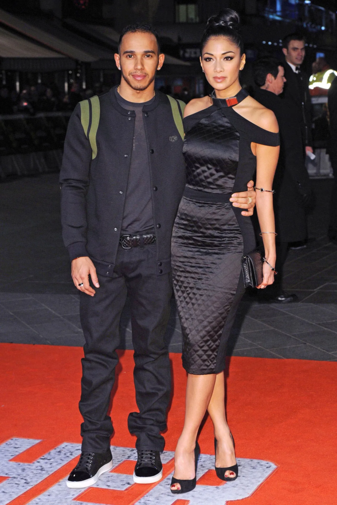 Nicole Scherzinger and Lewis Hamilton