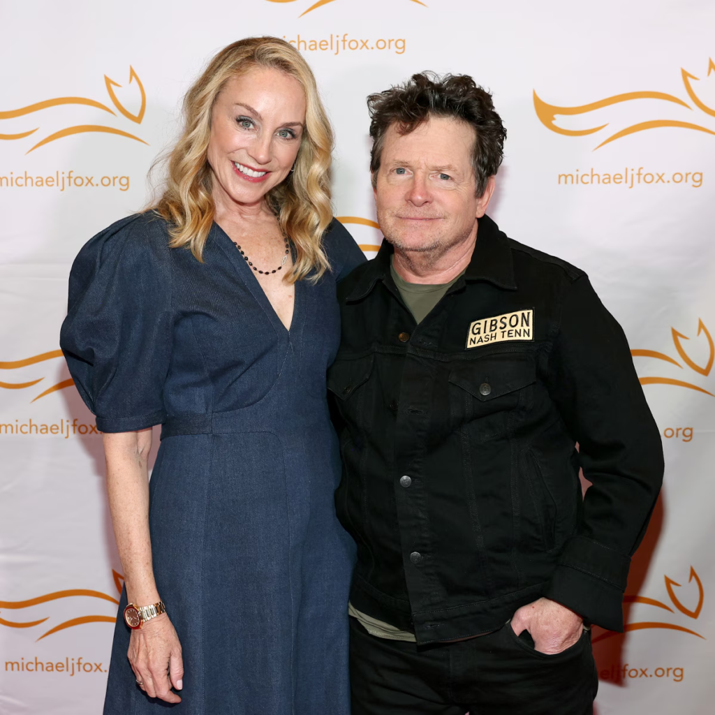 Michael j fox and Tracy Pollan