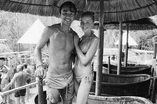 Phoebe Dynevor and Simon Merrill