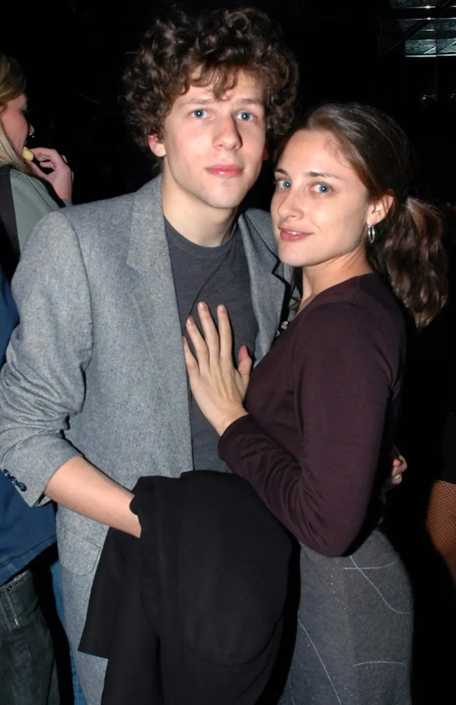 Jesse Eisenberg and Anna Strout