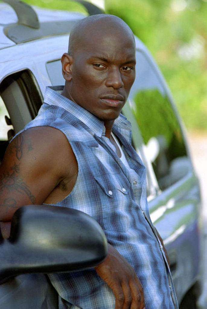 Tyrese Gibson portraying the character Roman Pearce in the 2003 film 2 Fast 2 Furious