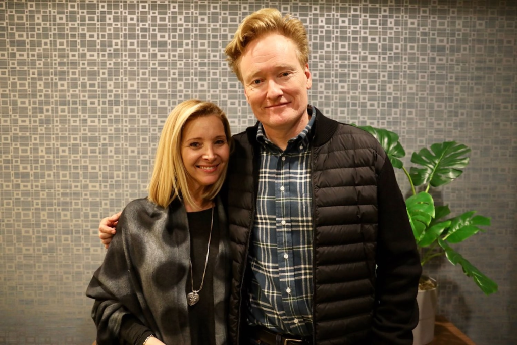 Conan O'Brien and Lisa Kudrow