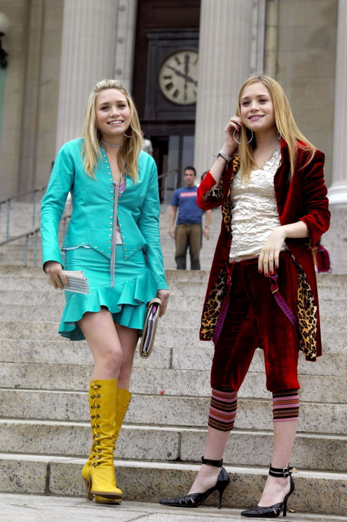 Mary-Kate and Ashley Olsen in a scene from their 2004 film New York Minute