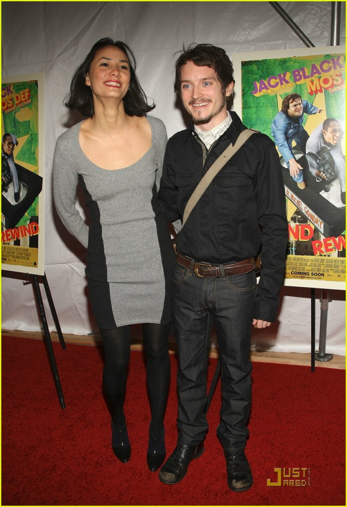 Elijah Wood and Pamela Racine