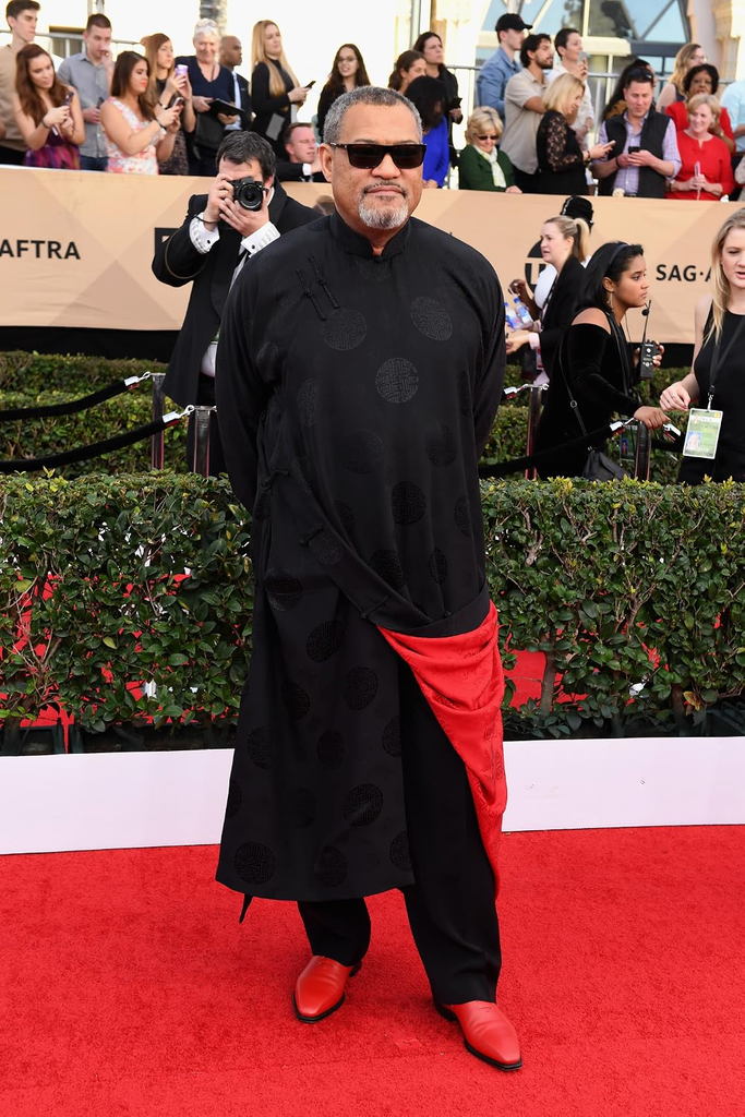 Actor Laurence Fishburne attends the 23rd Annual Screen Actors Guild Awards in Los Angeles on January 29, 2017