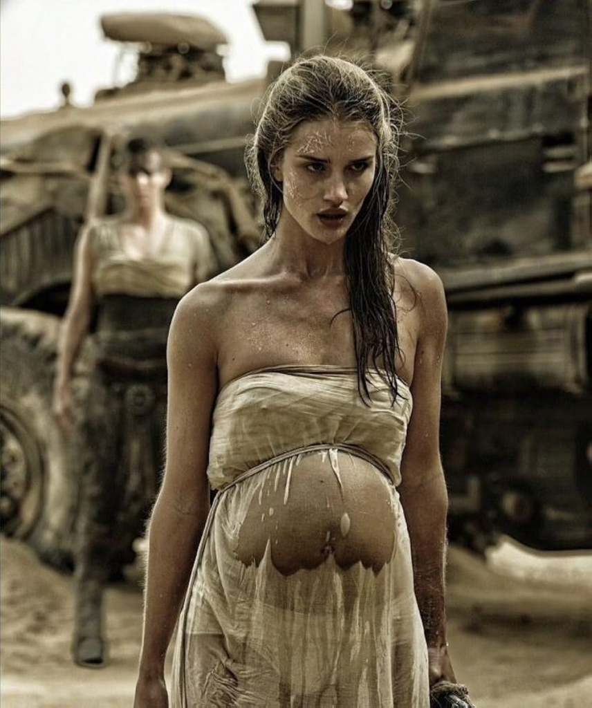 Rosie Huntington-Whiteley playing The Splendid Angharad in the 2015 film Mad Max: Fury Road