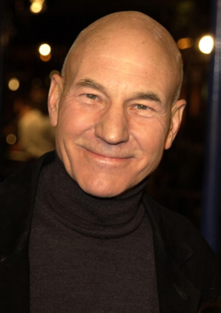 Patrick Stewart smiling