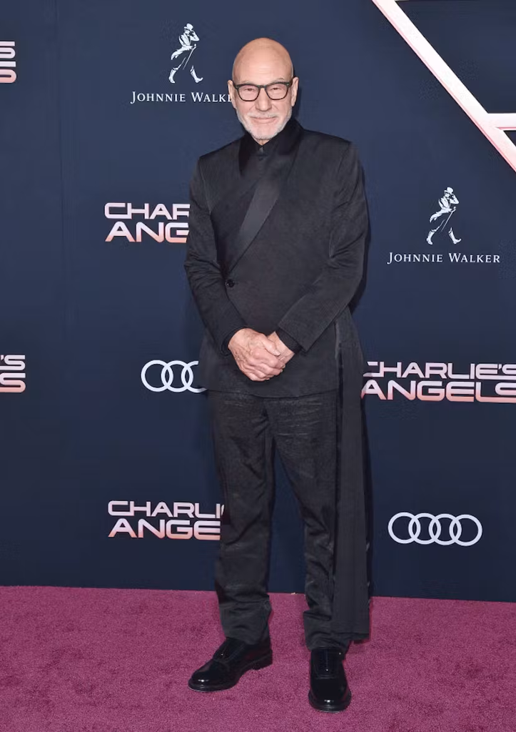 Sir Patrick Stewart attending the Los Angeles premiere of Charlie's Angels on November 11, 2019