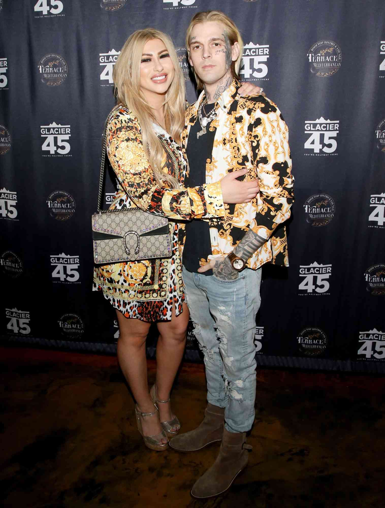 Aaron Carter and Melanie Martin