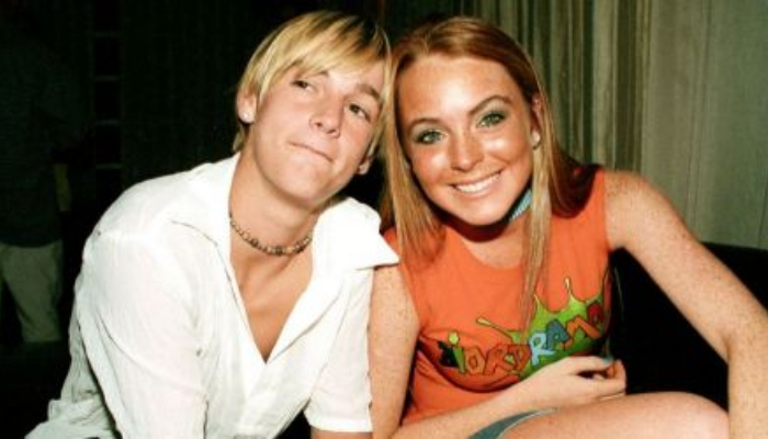 Aaron Carter and Lindsay Lohan