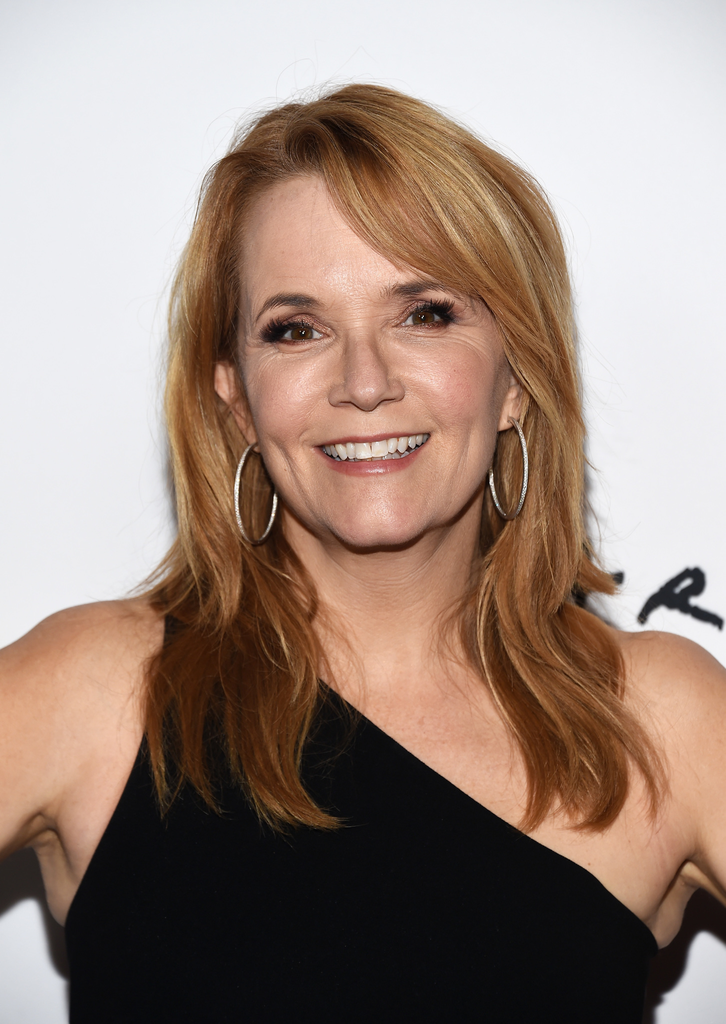 Lea Thompson smiling