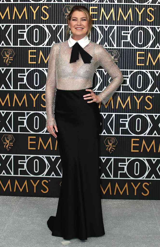 actress Ellen Pompeo attending the 75th Primetime Emmy Awards in Los Angeles