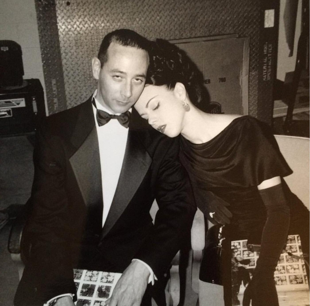 Debi Mazar and Paul Reubens