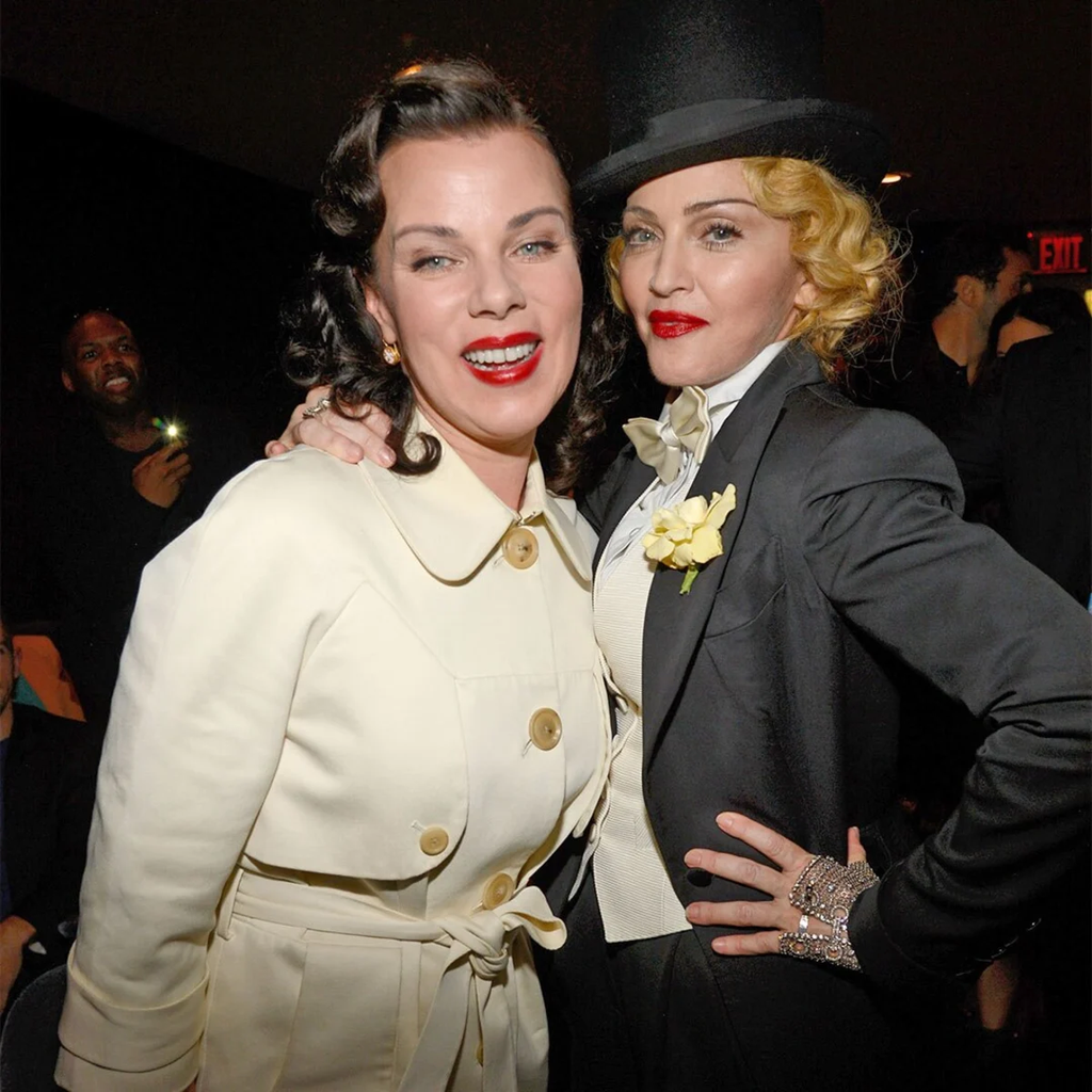 Debi Mazar and Madonna attending the premiere of Madonna's MDNA Tour concert documentary in New York City in June 2013