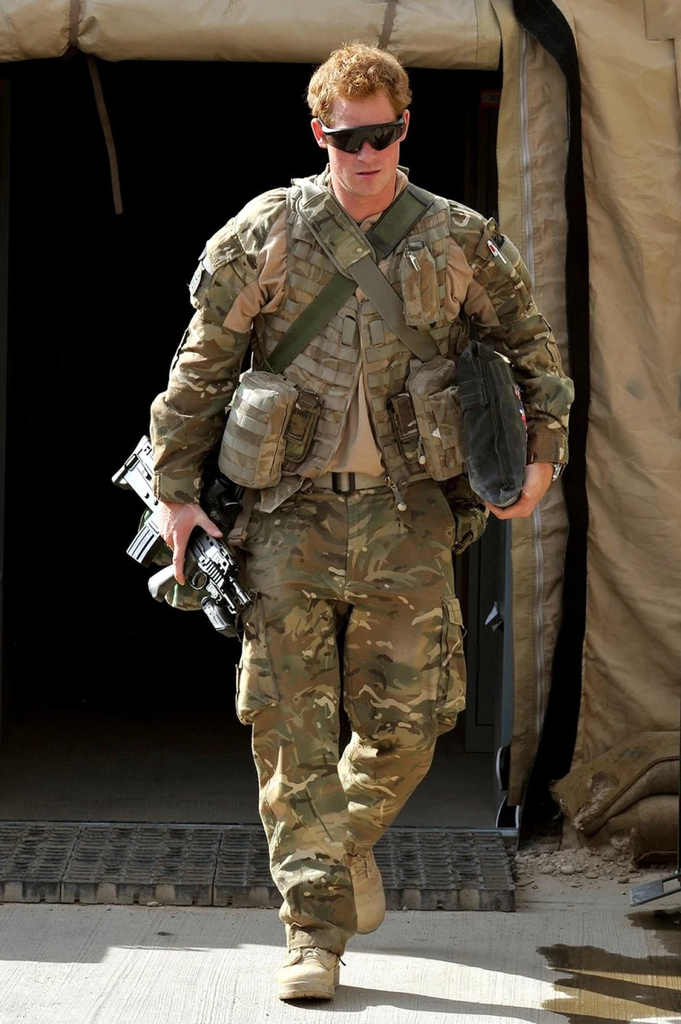 Prince Harry during his military deployment in Helmand Province, Afghanistan