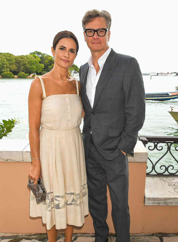 Colin Firth and Livia Giuggioli