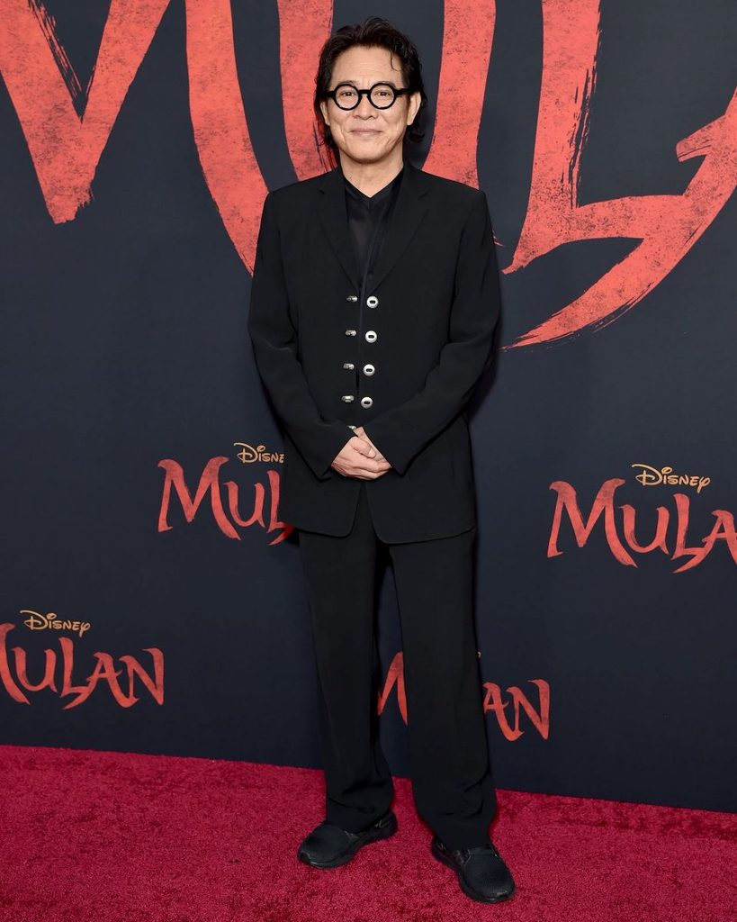 Jet Li attends the world premiere of Disney's live-action film Mulan at the Dolby Theatre in Hollywood, California, on March 9, 2020