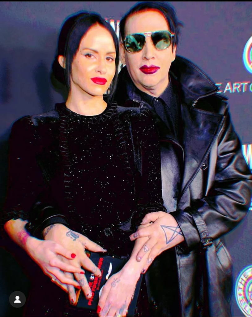 Marilyn Manson and Lindsay Usich