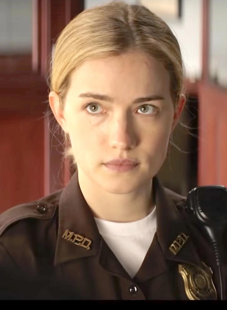 Willa Fitzgerald portraying the character Roscoe Conklin in the first season of the Prime Video series Reacher