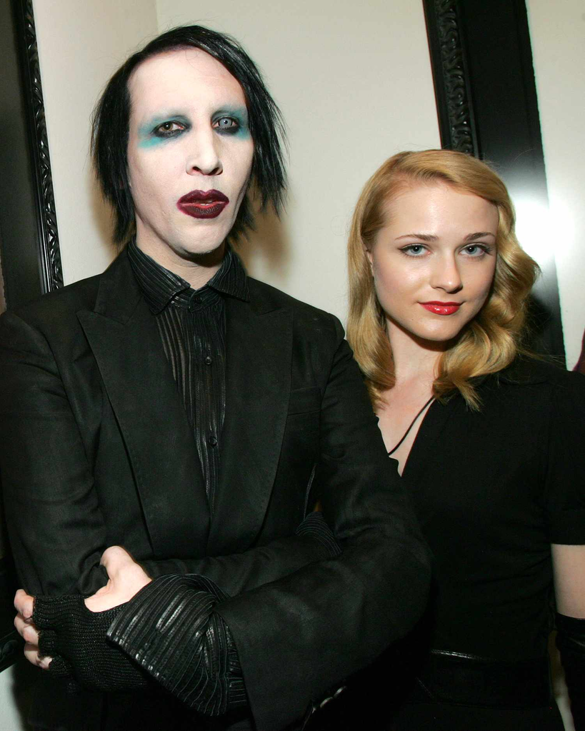 Evan Rachel Wood and Marilyn Manson