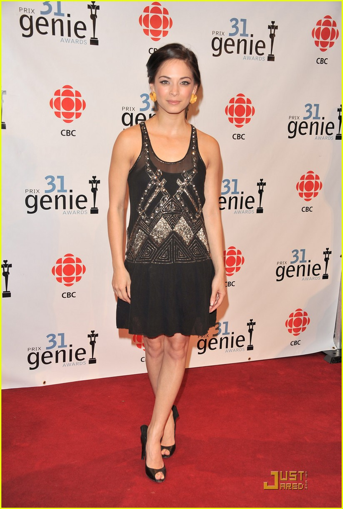 Canadian actress Kristin Kreuk attends the 31st Annual Genie Awards Gala at the National Arts Centre in Ottawa, Canada