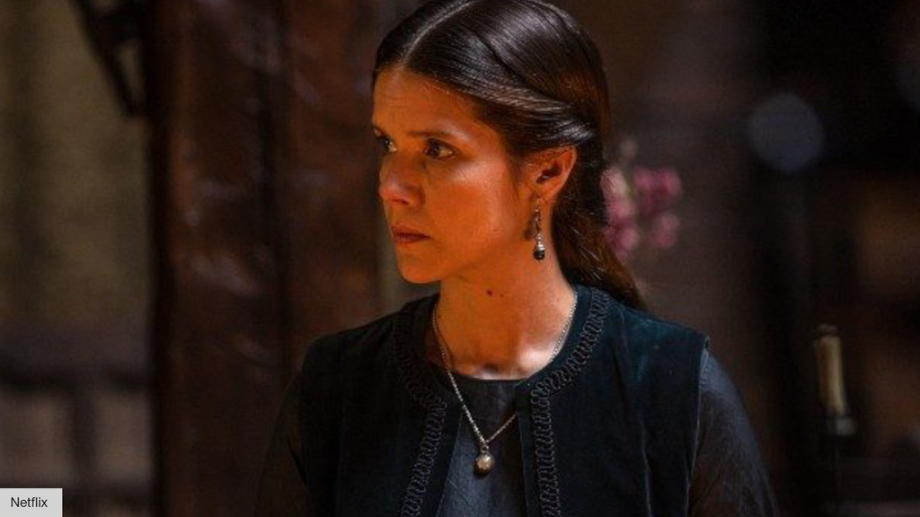 Sonya Cassidy as Lady Eadgifu in season 5 of the historical drama series The Last Kingdom