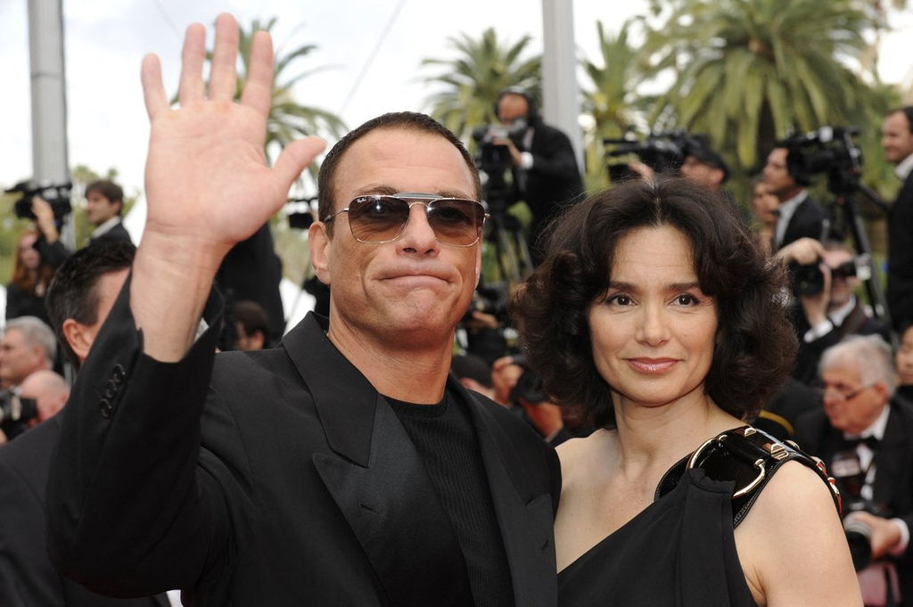 Jean-Claude Van Damme and Gladys Portugues