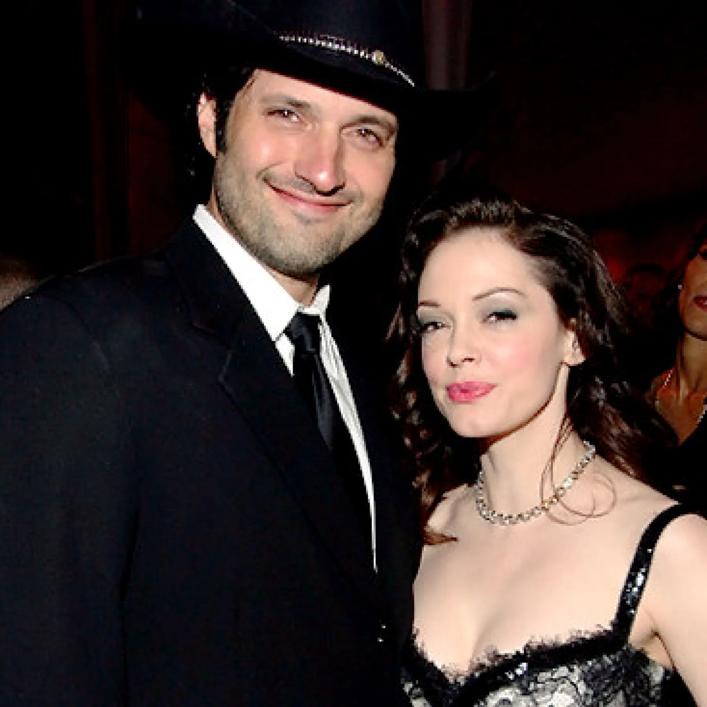 Rose McGowan and Robert Rodriguez