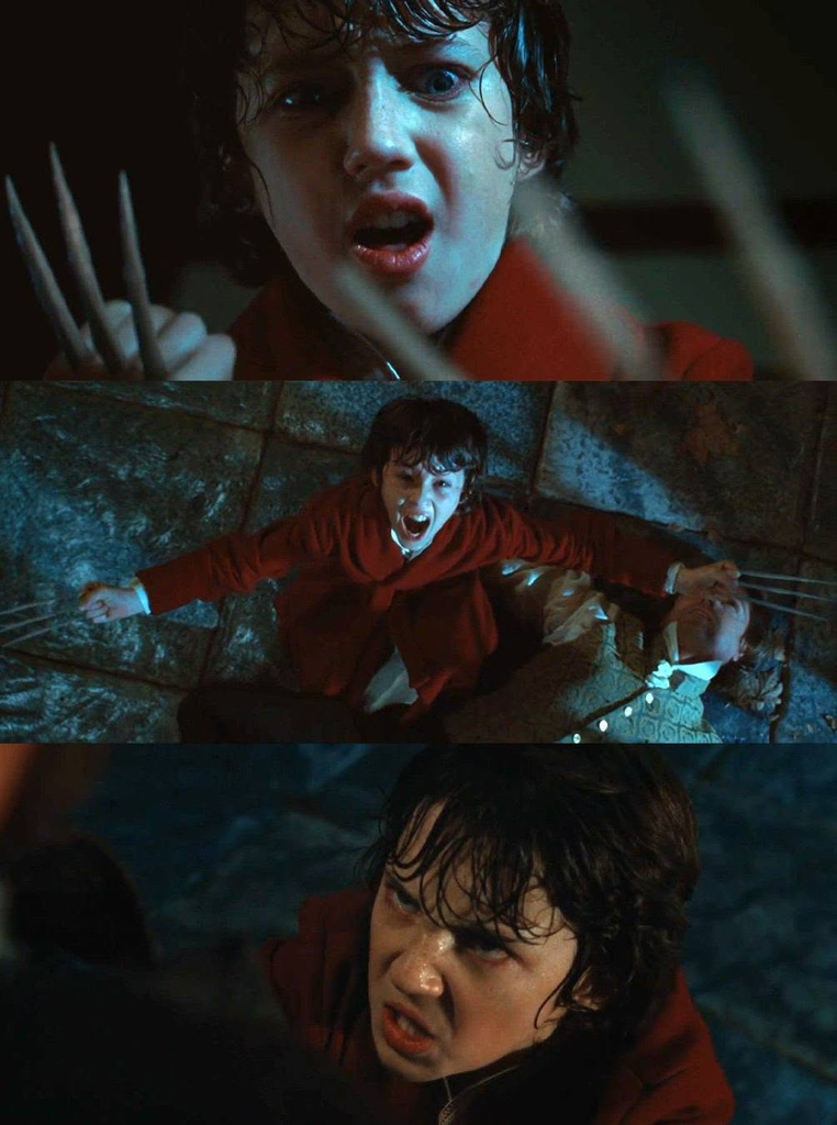 a young Troye Sivan as a young James Howlett (Logan / Wolverine) in the 2009 superhero movie X-Men Origins: Wolverine