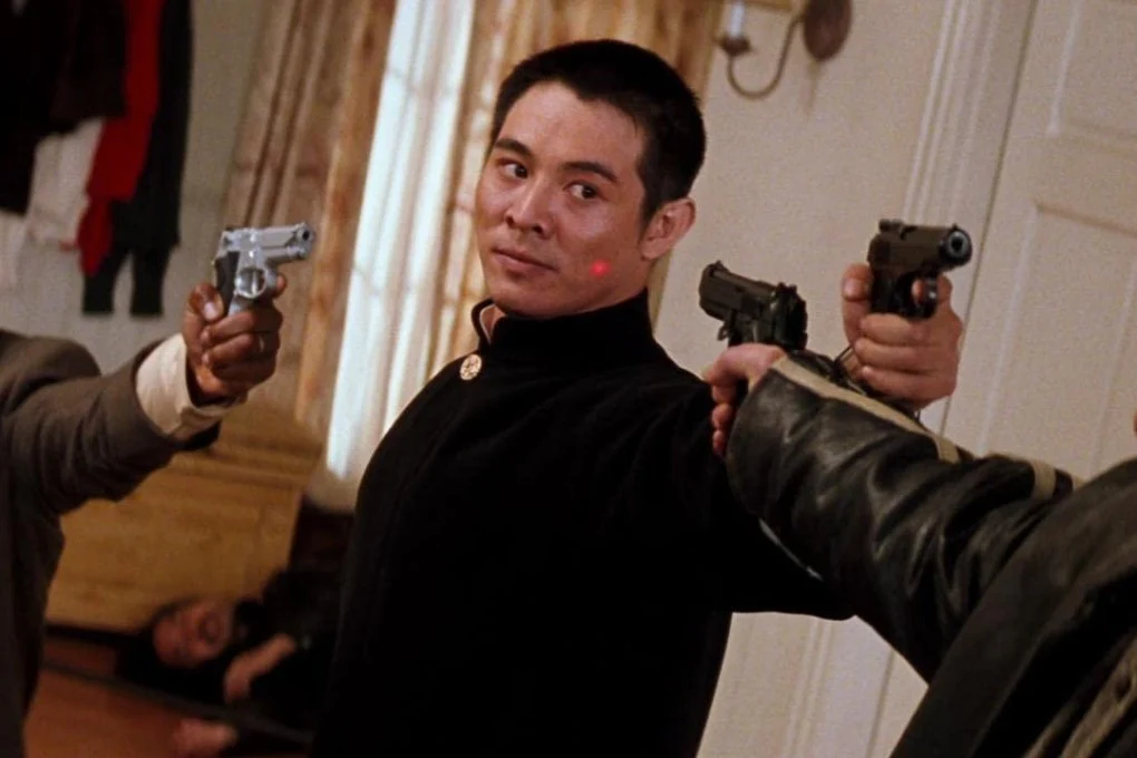 Jet Li playing the cold and lethal Chinese Triad enforcer Wah Sing Ku in the 1998 action film Lethal Weapon 4